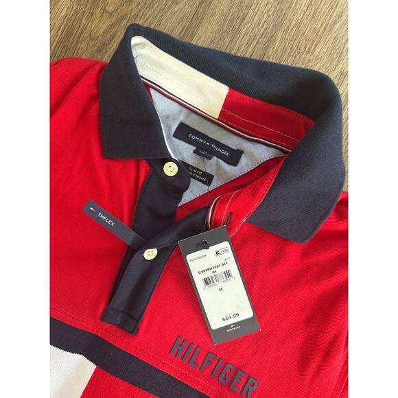 Tommy Hilfiger Men's Custom Fit Holly Polo Shirt - Picture 2 of 5
